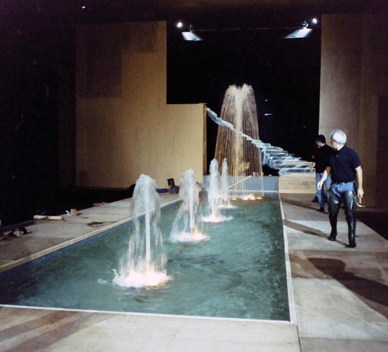 focus chantier installation de jeux d'eau